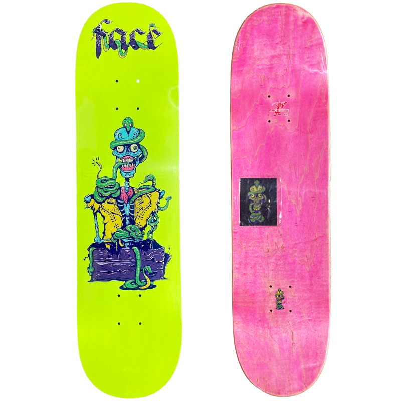 Shape de Skate Maple Face Skate Serpiente Amarillo 8.25