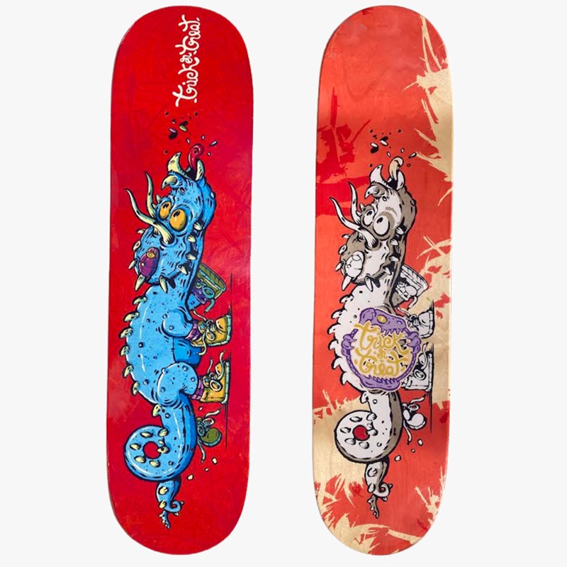 Shape para Skate de Marfim Trick or Treat 8.0 Red Creature