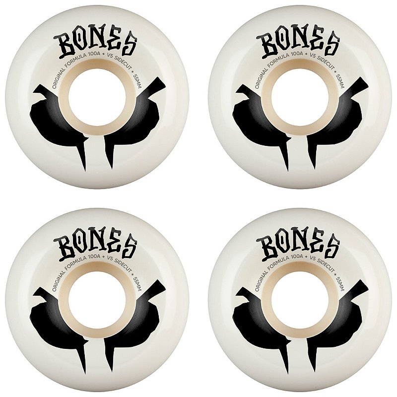 Roda Bones OG Formula 55mm 100A V5 Sidecut White