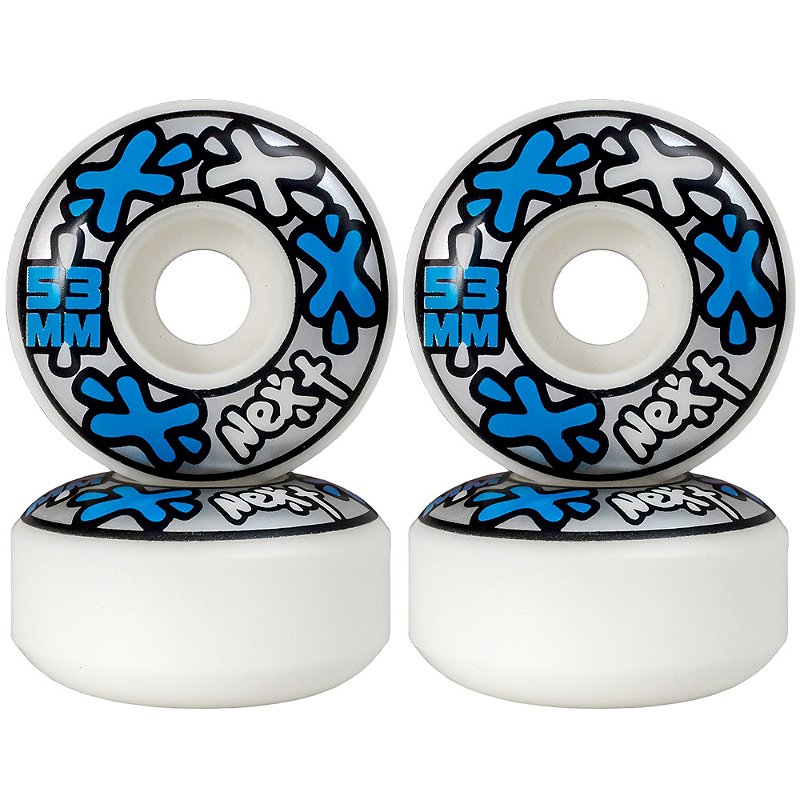 Roda Next ll Skate 53mm Dureza 100a Blue ( jogo 4 rodas )