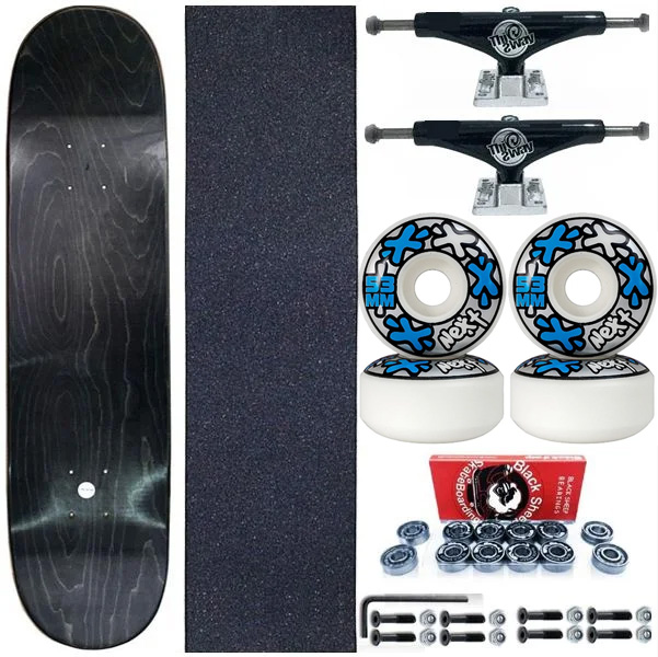 Skate Completo Profissional Maple Liso 8.0 + Truck Black This Way 139mm