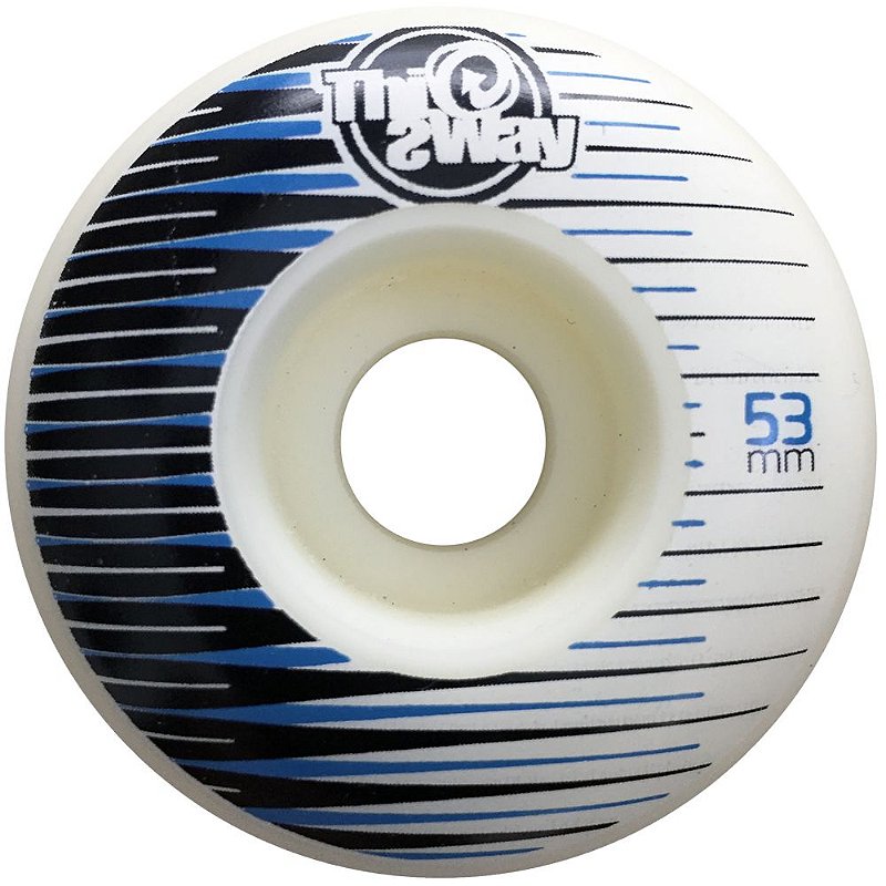 Roda de Skate Profissional This way 53mm Branca e Azul ( jogo 4 rodas )