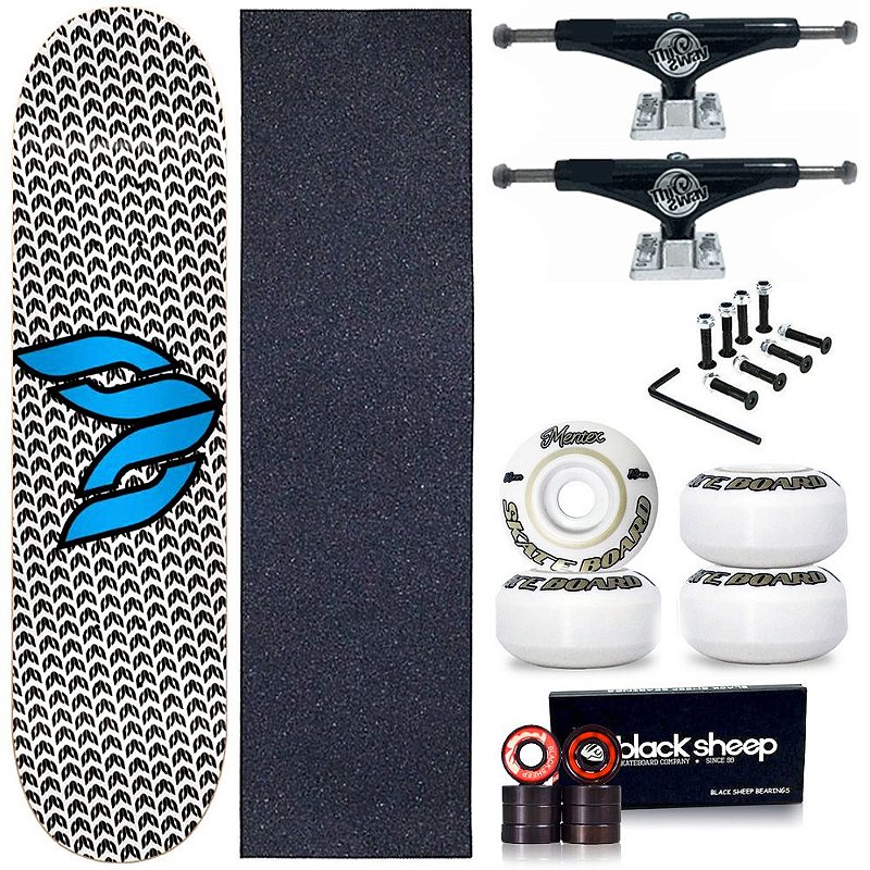 Skate Profissional Completo Shape Cisco Logo Blue 8.0 + Truck This Way