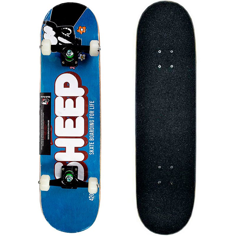 Skate Montado Black Sheep Semi Profissional 8.0 Lolo