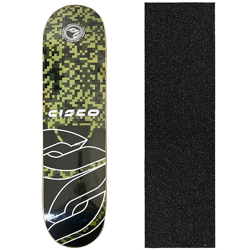 Shape Cisco Skate Marfim PIXEL 8.0 + Lixa de brinde