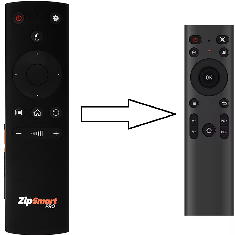 Controle Remoto Clonado para Azamerica Zip Smart Pro - EVANELETRO