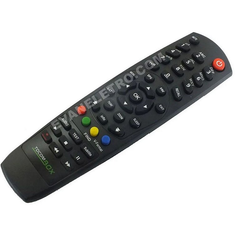 Telecomando Goco Controle Remoto para Receptor Tocombox Goool HD - EVANELETRO.COM ...