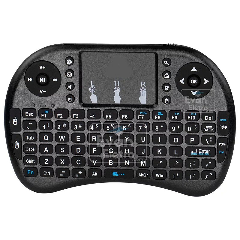 Controle Mini Teclado Air Mouse Wireless Sem Fio Android em