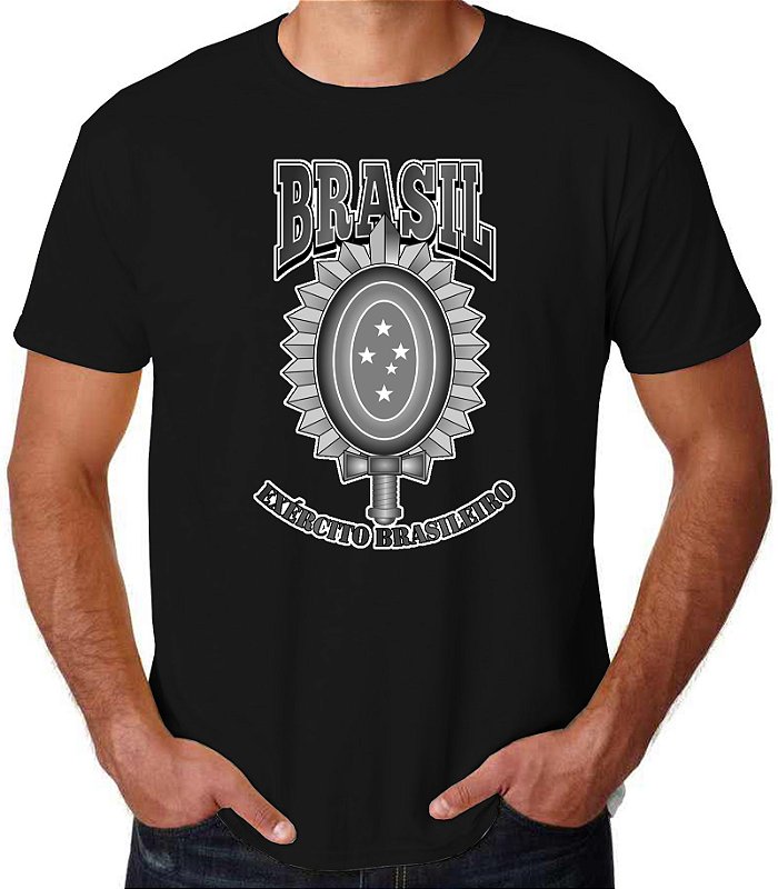Camiseta Preta Exército Brasileiro