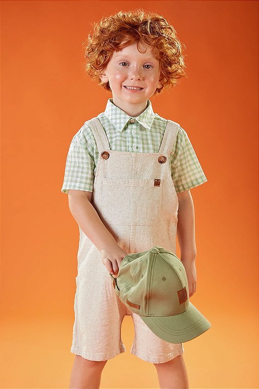 Vestido Infantil - Xadrez Verde - Candy Lover Store