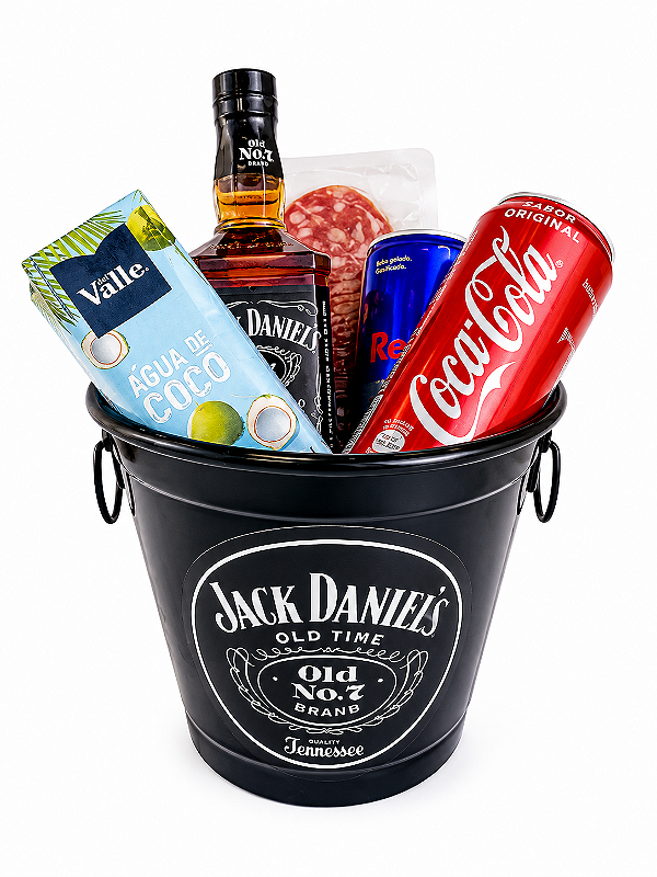 Mini Balde Jack Daniel's - Fênix Floricultura - Flores, Cestas e