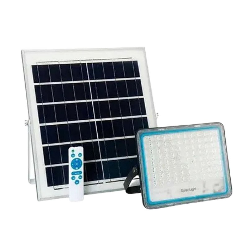 Refletor Solar 200W Branco Frio IP66 com Controle Remoto - PJ