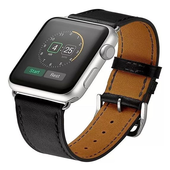 Apple Watch SE 44mm - Cinza, Pulseira Preta, Oferta