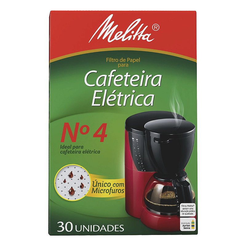 Filtro Papel Cafetera Melitta N°4 (30 un) - CafeStore