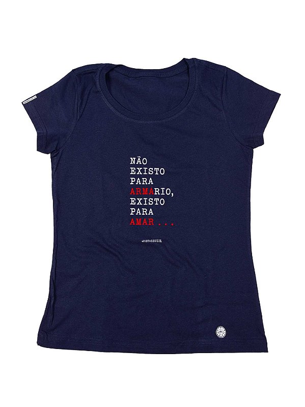 Camiseta Babylook Não Existo para armário by @poetaseuze