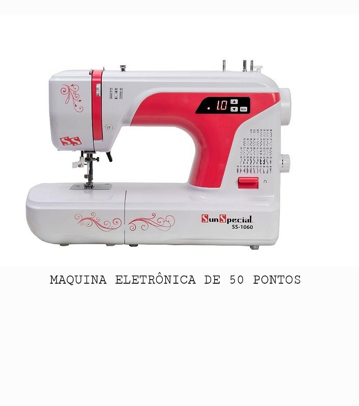 MAQUINA DE COSTURA DOMESTICA SUN SPECIAL COM 50 PONTOS MODELO