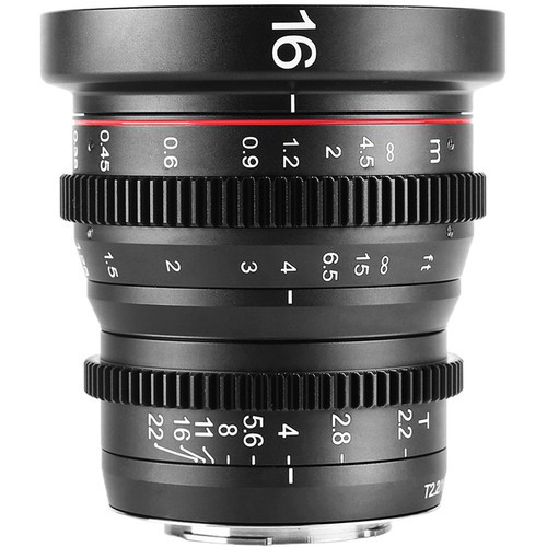 Lente MEIKE Cine 16mm T2.2 (MFT Micro 4/3 mount) - Loja dos Marios
