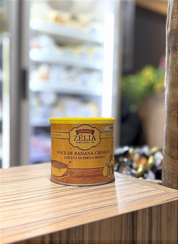【ZAZA JP】banana dieselフル Bananada Lata - 800g - Zélia - Deliart Brasil