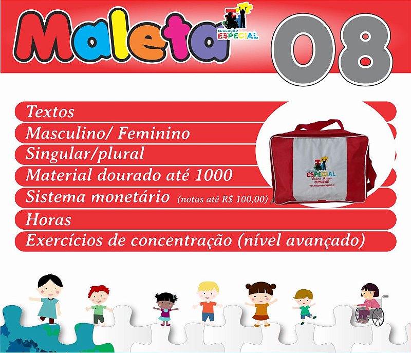 Maleta 08 - Kit com 30 Pastas