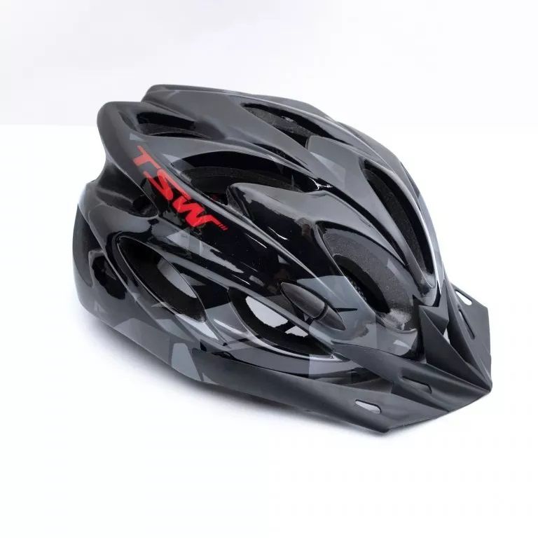 Capacete Raptor TSW C/ Led Preto/Cinza Capacete Raptor TSW C/ Led Preto/Cinza