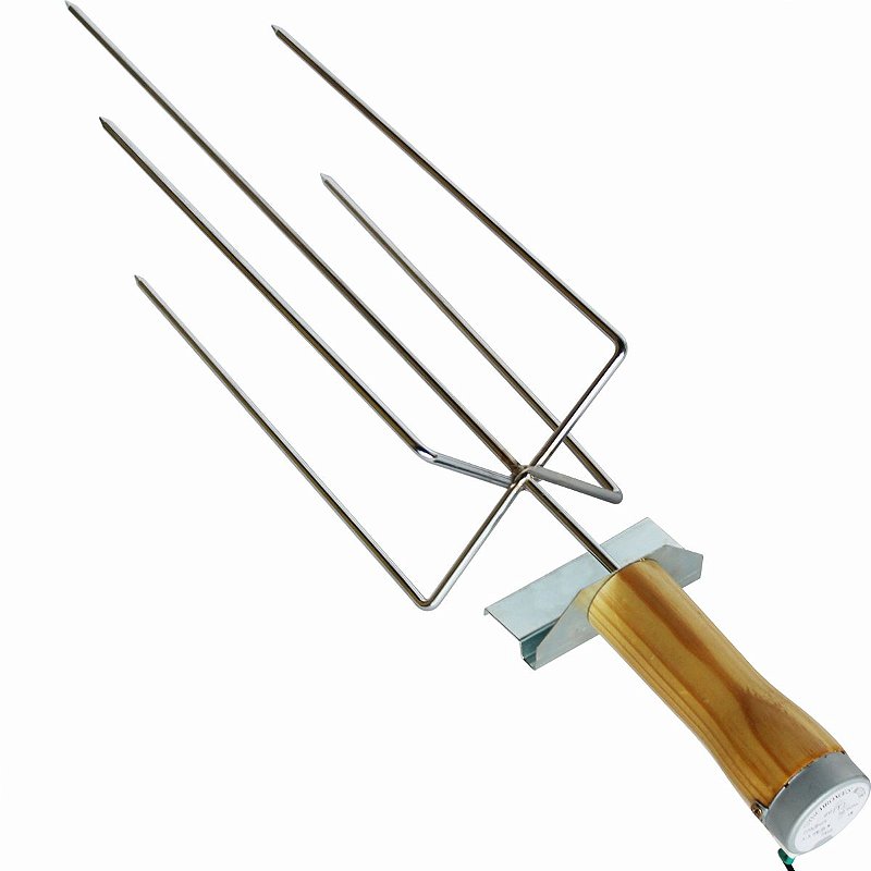 Espeto Giratório Tridente cabo de Madeira 110V - Máquinas, Equipamentos e  Utensílios Domésticos para Bares, Restaurantes, Lanchonetes, Supermercados,  Cozinha Industrial.