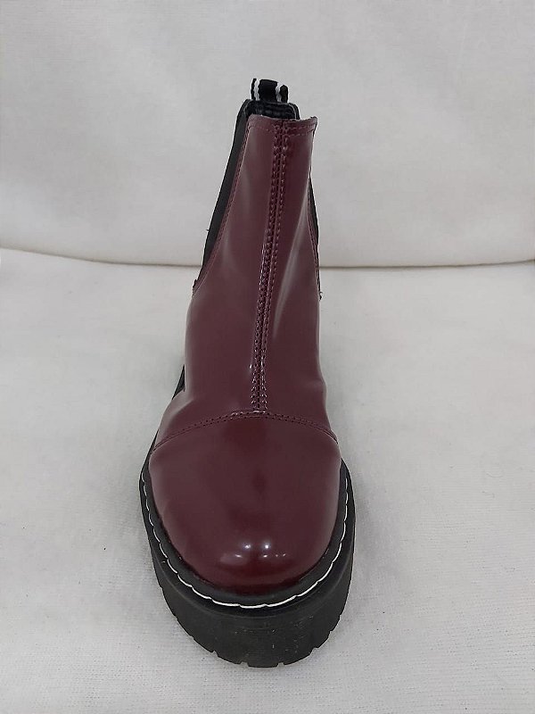 coturno feminino marsala