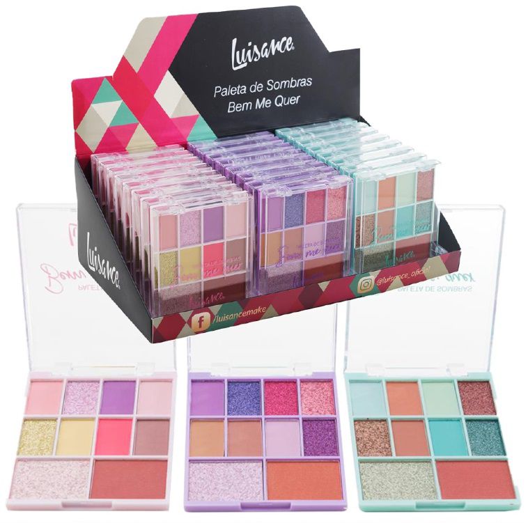 Paleta De Sombras Bem Me Quer Luisance Display C 24 Unid Distribuidora Jcf Maquiagem Em Atacado Brinquedos E Eletronicos Em Atacado Paleta De Sombras Bem Me Quer Luisance Display C 24 Unid Distribuidora Jcf Maquiagem Em Atacado Brinquedos E Eletronicos Em Atacado
