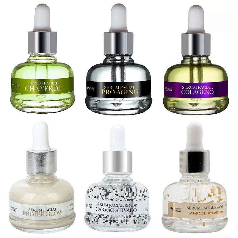 Kit de Serum Facial em Atacado Revenda Max Love Sortidos Variados