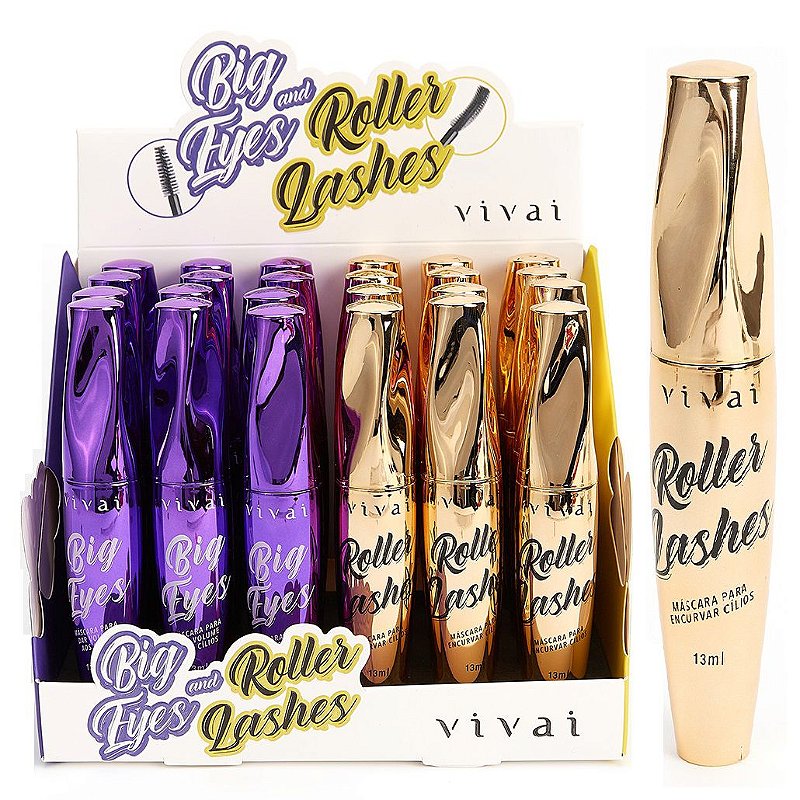 Vivai Mascara de Cilios Big Eyes Roller Lashes Vivai 2056 24 Unid