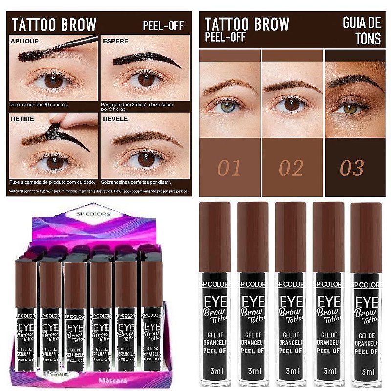 SP Colors - Gel De Sobrancelhas SPN021 - 24 und - Distribuidora