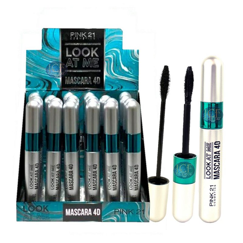 PINK21 - Mascara de CIlios 4D 2 em 1 CS2338 - 24 UND