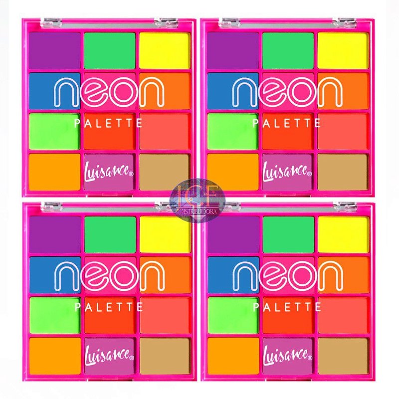 Luisance Sombras Neon Palette Cores L Unit Distribuidora Jcf Fornecedor De