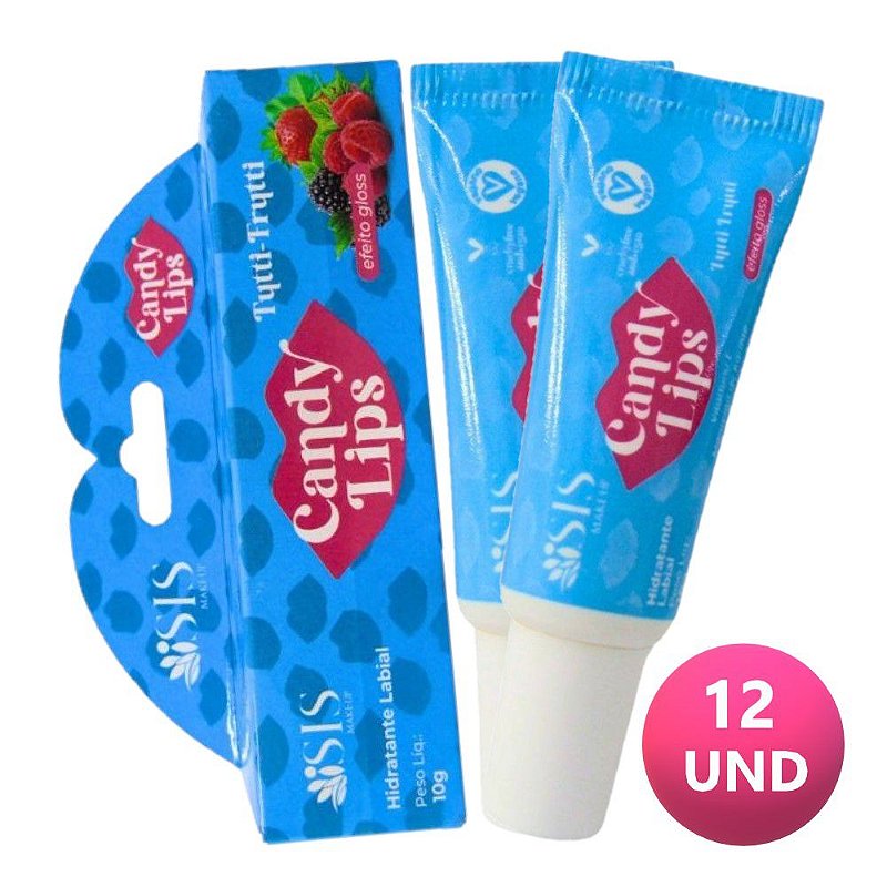Isis Hidratante Labial Candy Balm Lips TuttiFrutti 12 Unid