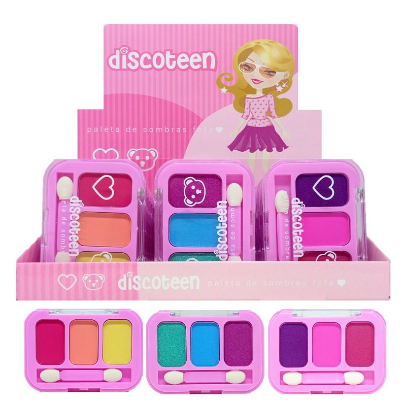 Discoteen - Trio de Sombra Fofa HB102344 - Kit C/24 und
