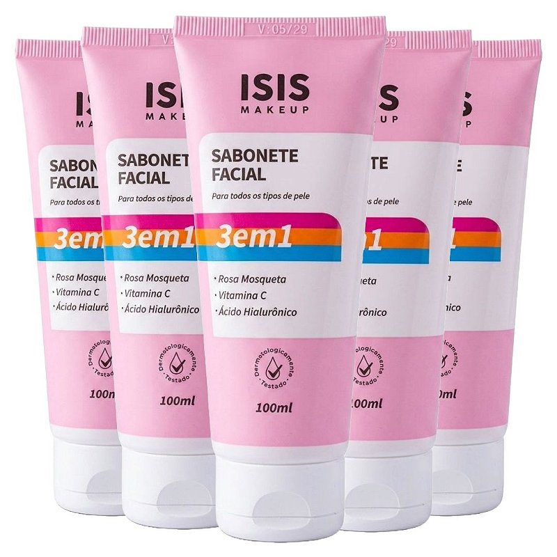 Isis - Sabonete 3 em 1 Rosa Mosqueta | Vitamina C | Acido