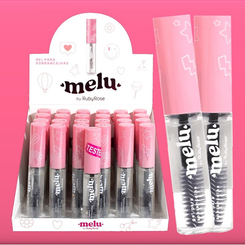 Ruby Rose - Gel para Sobrancelha Incolor Melu HB8422 - 36 Und