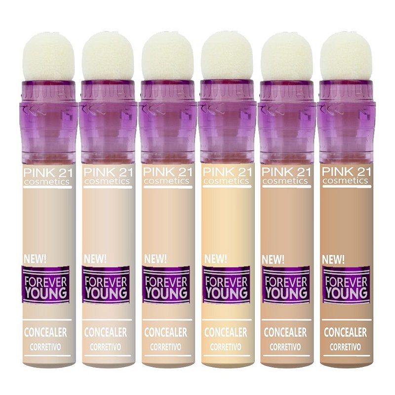 Pink 21 - Corretivo Forever Young com Aplicador CS2727 - 6 un