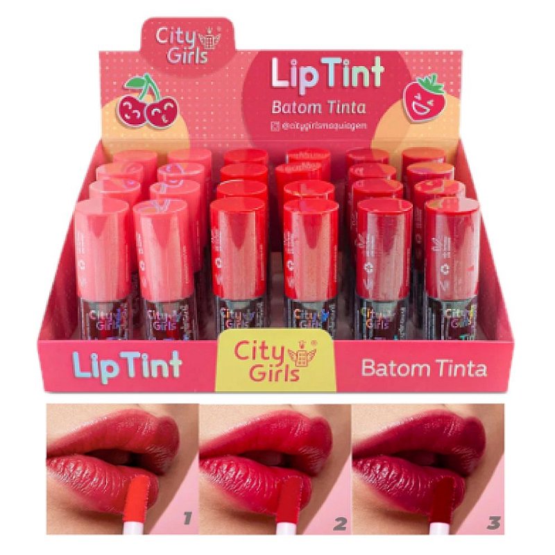 City Girls - Batom Tinta Lip Tint CG199 - Kit C/24 Und