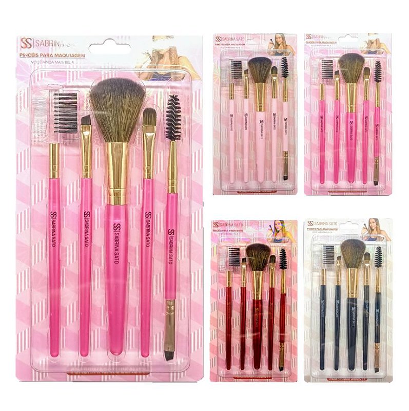 Sabrina Sato - Kit de Pinceis SS2805 - 12 Und - Distribuidora JCF