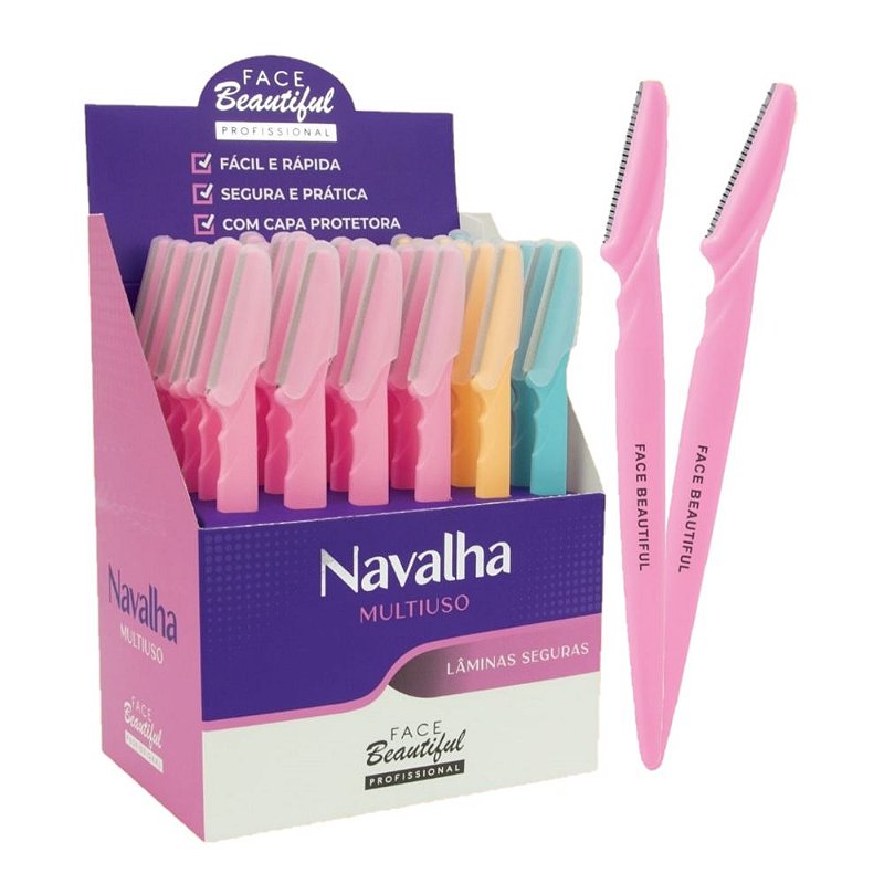 Face Beautiful - Navalha Multiuso - Kit C/3 Und - Distribuidora