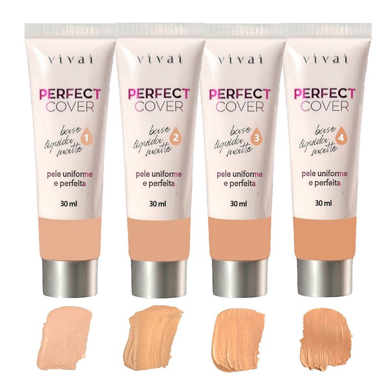 Vivai - Base Liquida Perfect Cover Tons Claros 1091 G1 - 4 Und