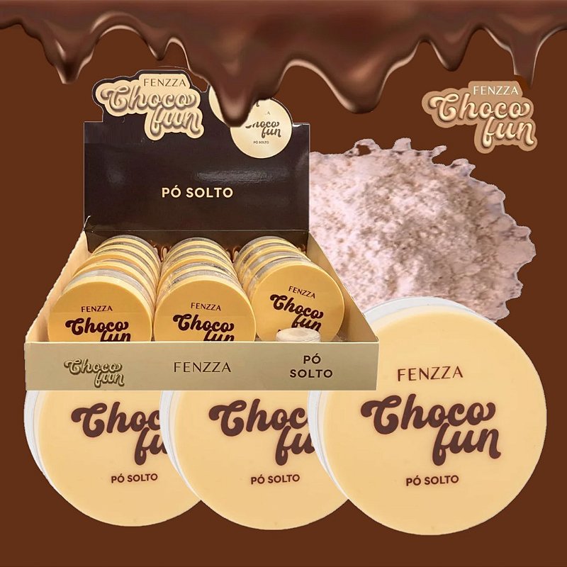 Pó Solto Choco Fenzza em Atacado Chocolate Branco - Box C/14 Unid