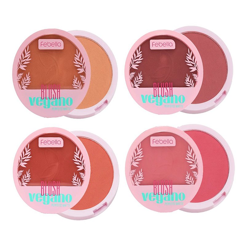 Febella - Blush Matte Vegano PPV5056 - 4 Und - Distribuidora JCF