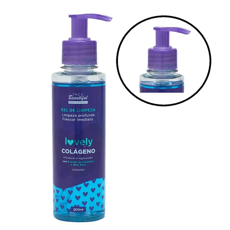 Face Beautiful - Gel de Limpeza Lovely Colageno - Distribuidora
