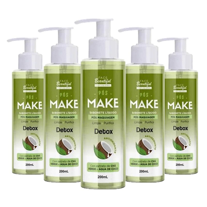 Face Beautiful - Sabonete Pos Make Detox - 6 Und - Distribuidora