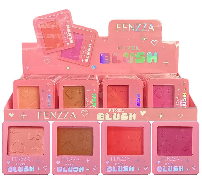 Fenzza - Estojo de Blush com Pincel Pixel FZ32033 - 24 Und