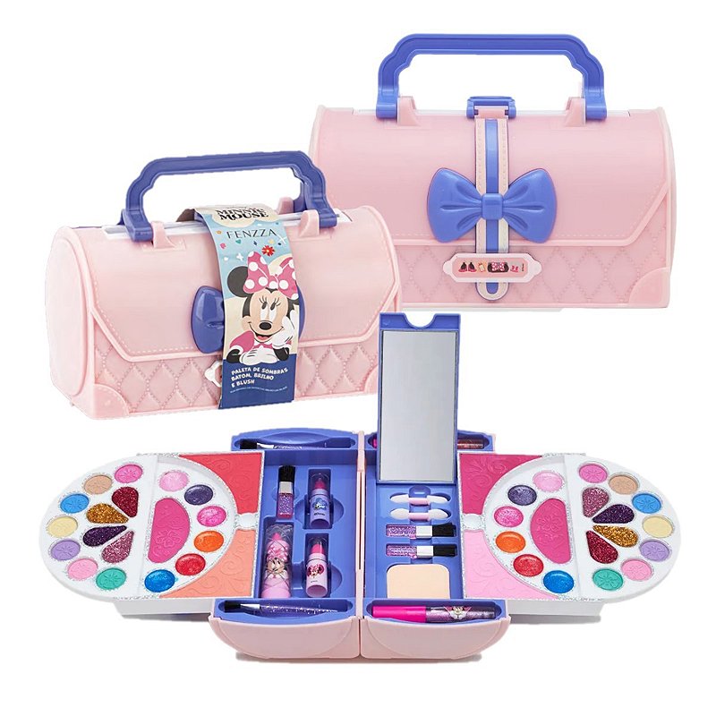Fenzza - Kit de Maquiagem Disney Minnie Maleta DIS314 - 3 Un