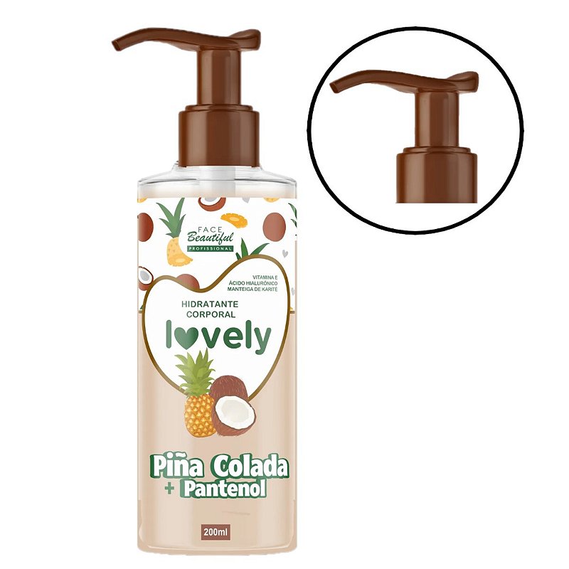 Face Beautiful - Hidratante Pina Colada Pantenol Vegan FB484