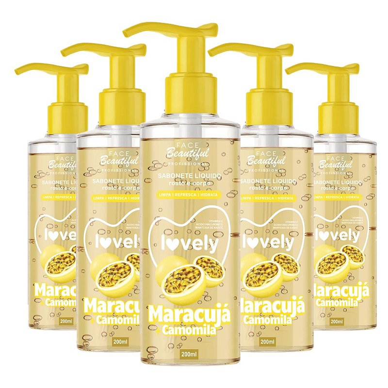 Face Beautiful - Sabonete Maracuja Camomila FB483 - 6 Und