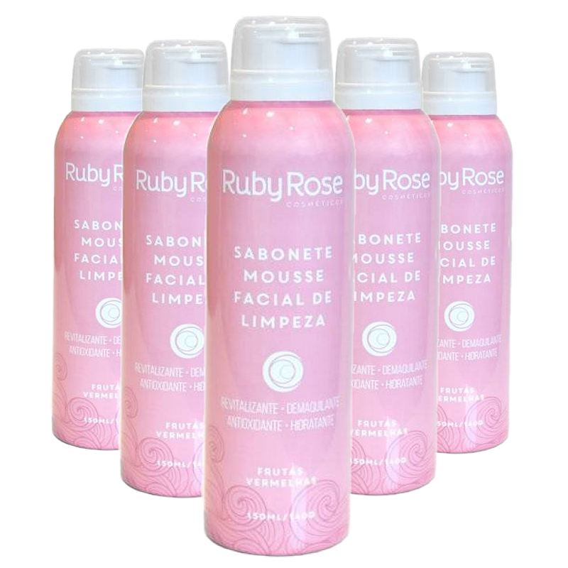 Ruby Rose - Sabonete Mousse Frutas Vermelhas HB321 - 12 Unid (Val